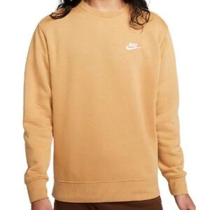 Nike Club Fleece Crewneck - Apricot/Peach Orange